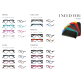 Lunettes de lecture I Need You Tropic/Lucky/Half-line/Feeling/Rainbow assorti 80 lunettes et étuis