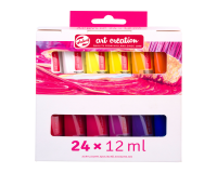 Peinture acrylique Talens Art Creation set 24 couleurs 12ml