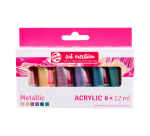 Acrylverf Talens Art Creation Metallic 12ml set à 6 kleuren