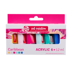 Peinture acrylique Talens Art Creation Caribbean 12ml set 6 couleurs