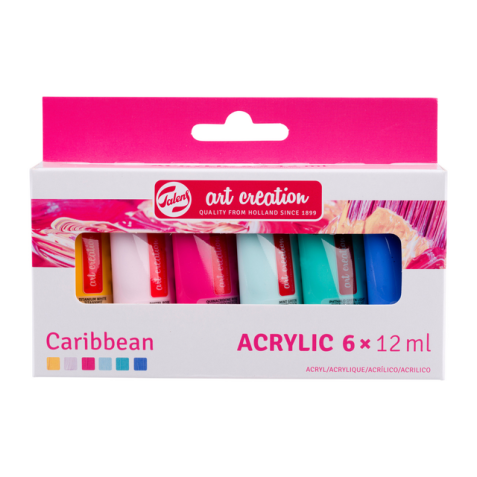 Acrylverf Talens Art Creation Caribbean 12ml set à 6 kleuren