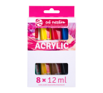 Peinture acrylique Talens Art Creation set 8 couleurs 12ml