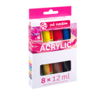 Peinture acrylique Talens Art Creation set 8 couleurs 12ml