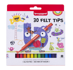 Viltstift Bruynzeel Kids set à 30 kleuren