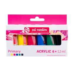 Peinture acrylique Talens Art Creation Primary 12ml set 6 couleurs