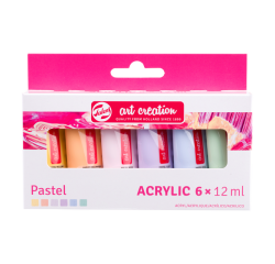 Acrylverf Talens Art Creation Pastel 12ml set à 6 kleuren