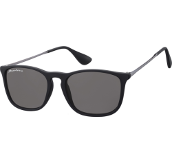 Lunettes de soleil Montana noir verre fumé branche métal