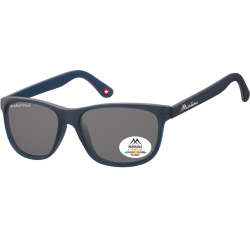 Lunettes de soleil Montana bleu mat verre fumé polarisé
