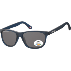 Lunettes de soleil Montana bleu mat verre fumé polarisé