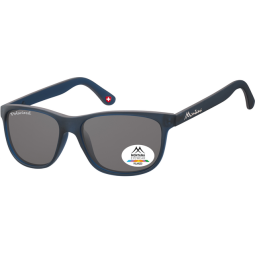 Lunettes de soleil Montana bleu mat verre fumé polarisé