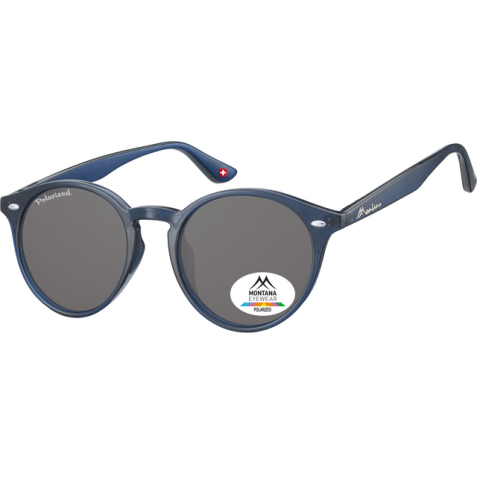 Lunettes de soleil Montana bleu verre fumé polarisé