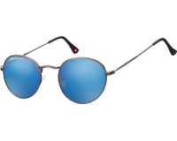 Lunettes de soleil Montana acier mat Revo verre bleu