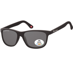 Lunettes de soleil Montana noir mat verre fumé polarisé