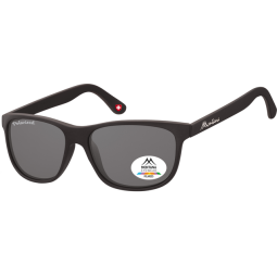 Lunettes de soleil Montana noir mat verre fumé polarisé