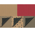 Sachet cadeau Special Wrap kraft 12x19cm assorti 1000 pièces