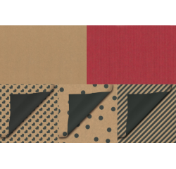 Sachet cadeau Special Wrap kraft 12x19cm assorti 1000 pièces