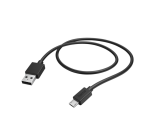 Kabel Hama USB-A - micro-USB 2.0 1 meter zwart