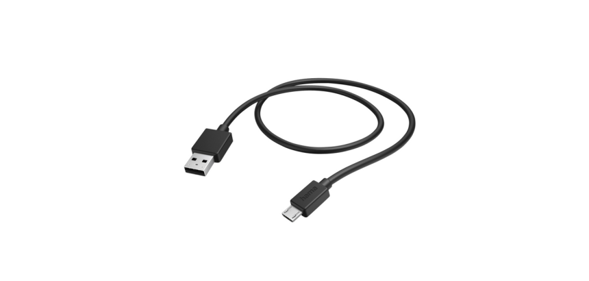 Kabel Hama USB-A - micro-USB 2.0 1 meter zwart