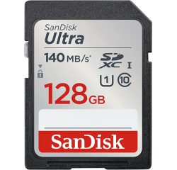 Carte mémoire Sandisk SDXC 128Go (140mb/s C10 UHS-I)