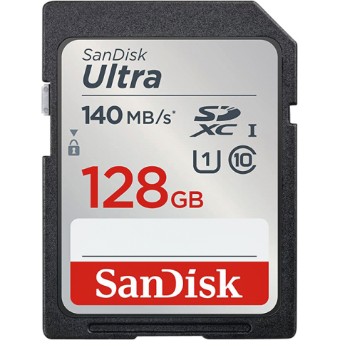 Carte mémoire Sandisk SDXC 128Go (140mb/s C10 UHS-I)