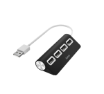 Hub Hama 4 ports USB 2.0 noir