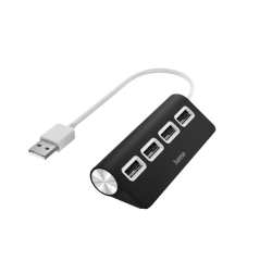 Hub Hama 4 ports USB 2.0 noir