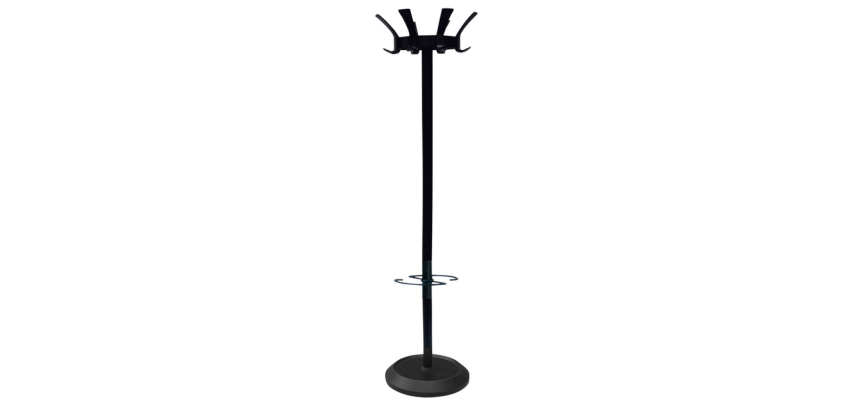 BRASQ London coat rack on black stand