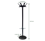 BRASQ London coat rack on black stand