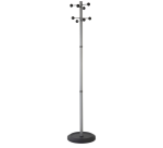 Portemanteau BRASQ Monaco sur pied argenté/noir