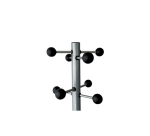 Portemanteau BRASQ Monaco sur pied argenté/noir