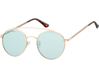Lunettes de soleil Montana vert clair doré verre bleuté