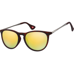 Lunettes de soleil Montana Turtle mat Revo verre doré