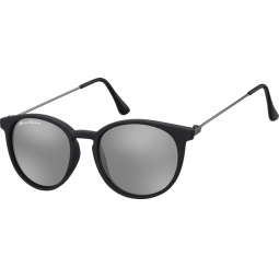 Lunettes de soleil Montana noir mat Revo verre miroir argenté