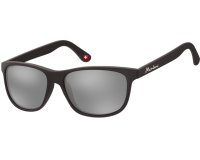 Lunettes de soleil Montana noir mat Revo verre miroir argenté