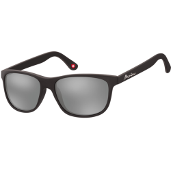 Lunettes de soleil Montana noir mat Revo verre miroir argenté