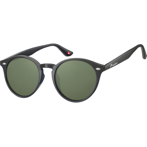 Lunettes de soleil Montana noir verre G15 vert