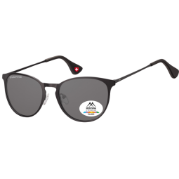 Lunette de soleil Montana noir mat verre fumé polarisé