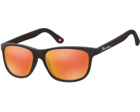 Lunettes de soleil Montana noir mat Revo verre rouge