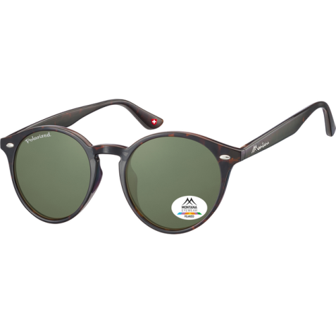 Lunettes de soleil Montana Turtle verre G15 vert polarisé