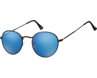 Lunettes de soleil Montana noir mat Revo verre bleu