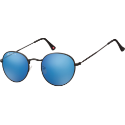 Lunettes de soleil Montana noir mat Revo verre bleu