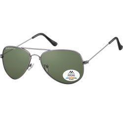 Lunettes de soleil Montana acier verre G15 vert polarisé