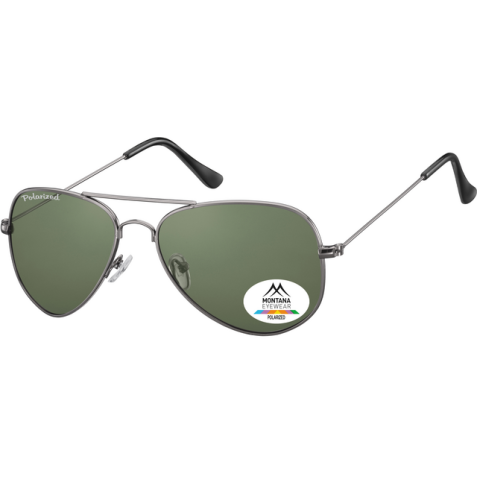 Lunettes de soleil Montana acier verre G15 vert polarisé