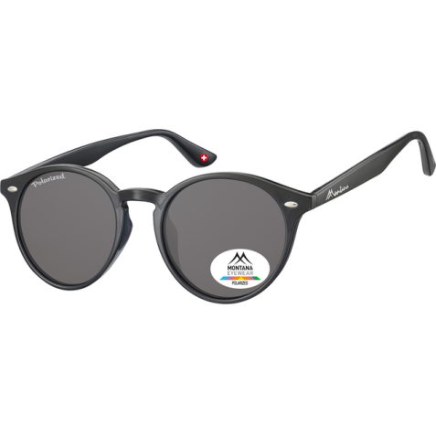 Lunettes de soleil Montana noir verre fumé polarisé