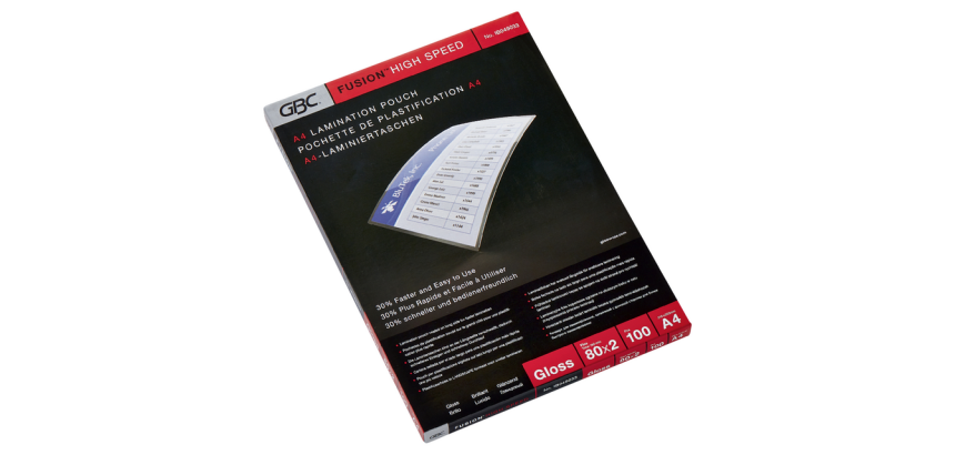 Pochette de plastification GBC A4 Highspeed 2x 80micron 100 pièces