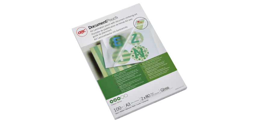 Pochette de plastification GBC A3 2x80 microns 100 pièces
