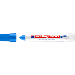 Viltstift edding 950 pastamarker industry rond 10mm blauw