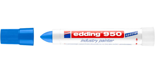 Edding 950 Industry Special Marker Bullet Tip 10mm Blue