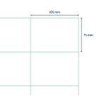 Etiket Qbasic A4 1.000 vel 105x74 mm 8000 labels
