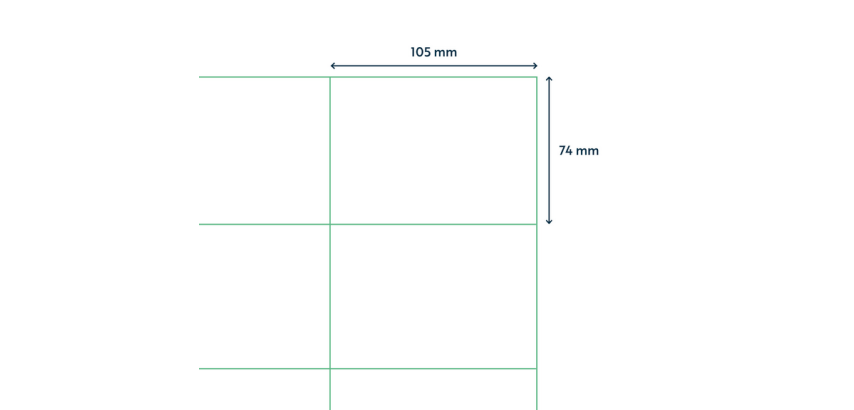 Label Qbasic A4 1000 sheets 105x74mm 8000 labels